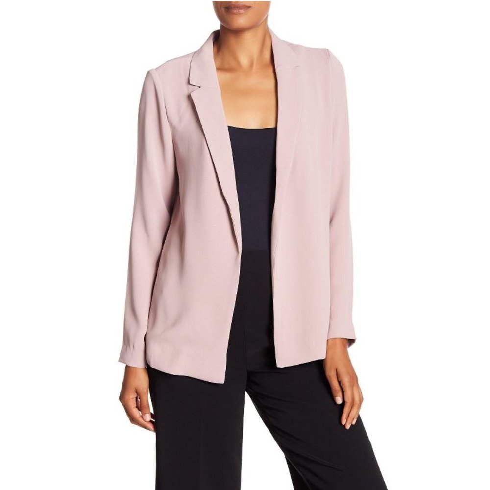 Philosophy Muave Pink Open Front Blazer